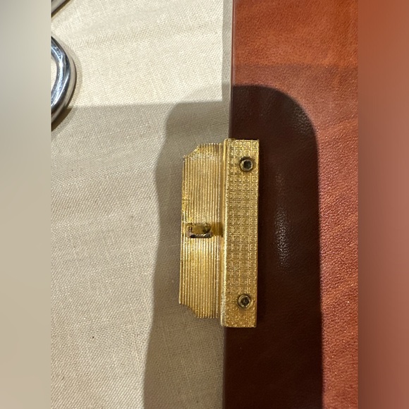 Bally designer leather document holder travel wallet in cognac - Picture 7 of 10